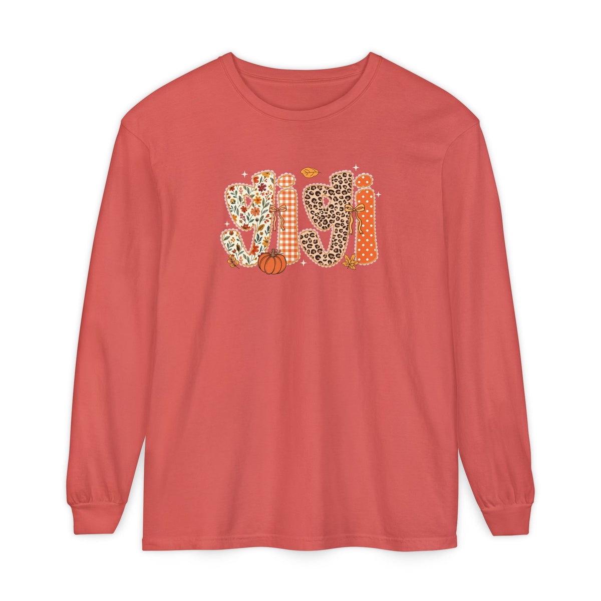 GIGI Autumn Pumpkin Graphic Long Sleeve Tee