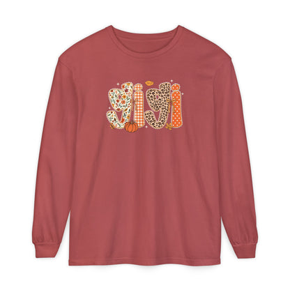 GIGI Autumn Pumpkin Graphic Long Sleeve Tee