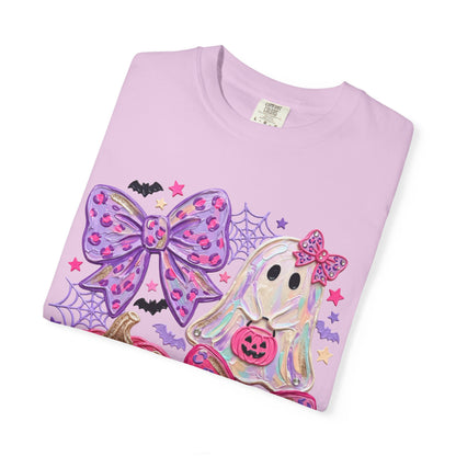 Girly Ghost & Pink Pumpkin Graphic Tee