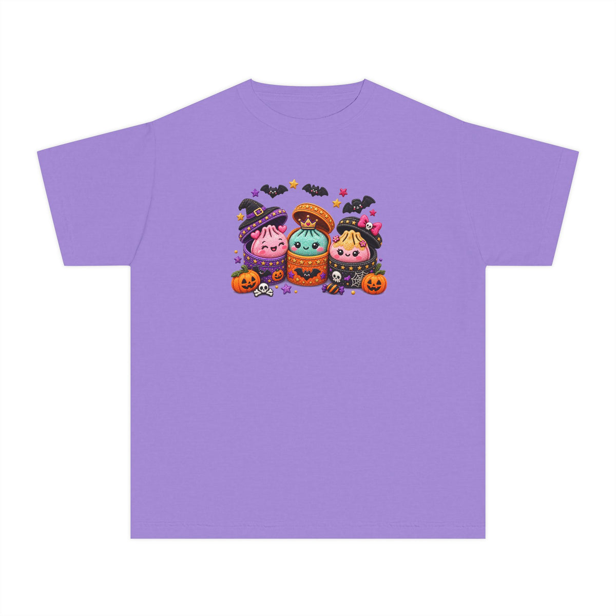 3D LOOKING Cute Squishy Halloween Friends Kids Tee