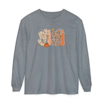 GIGI Autumn Pumpkin Graphic Long Sleeve Tee