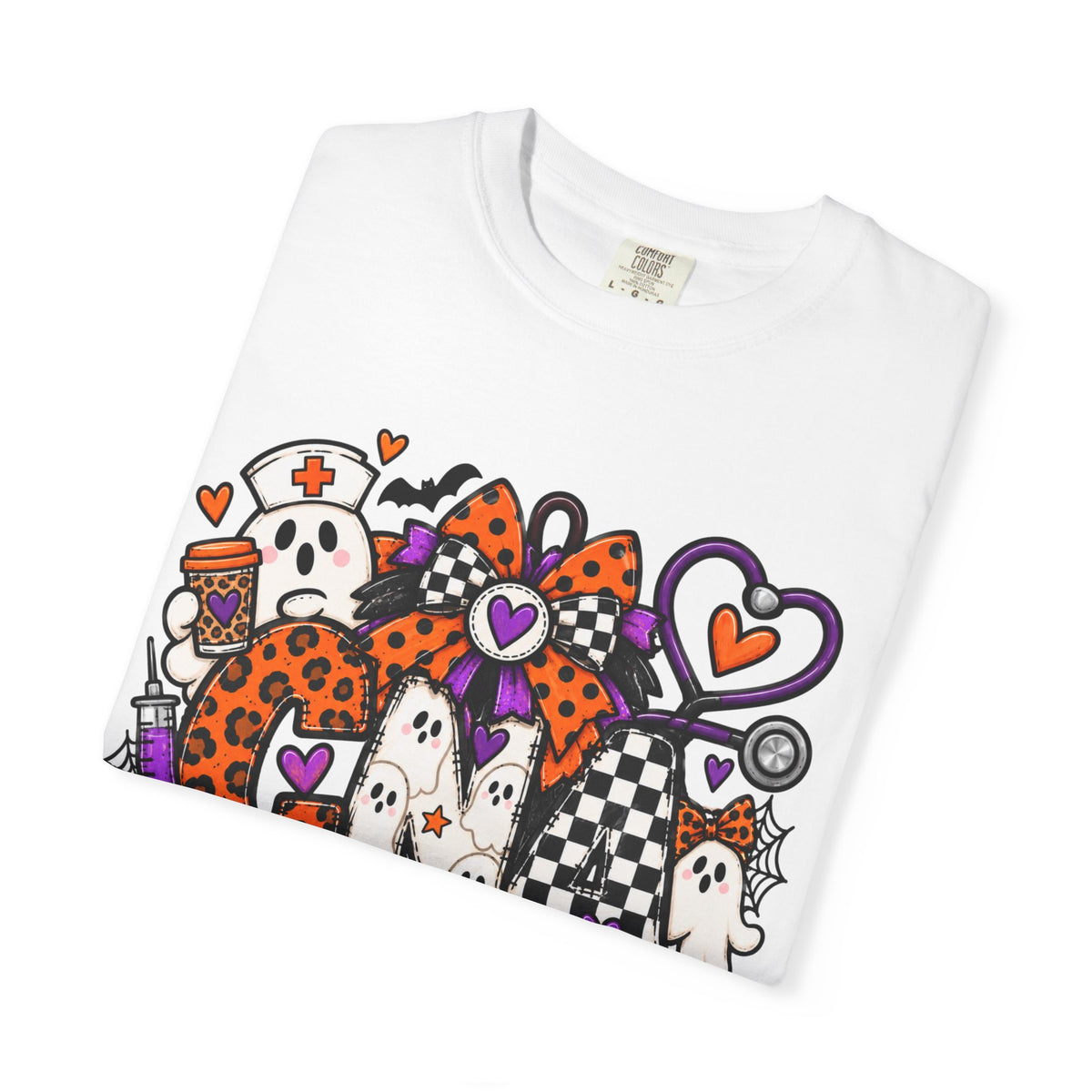 CNA Cute Spooky Pumpkin & Ghost Graphic Tee