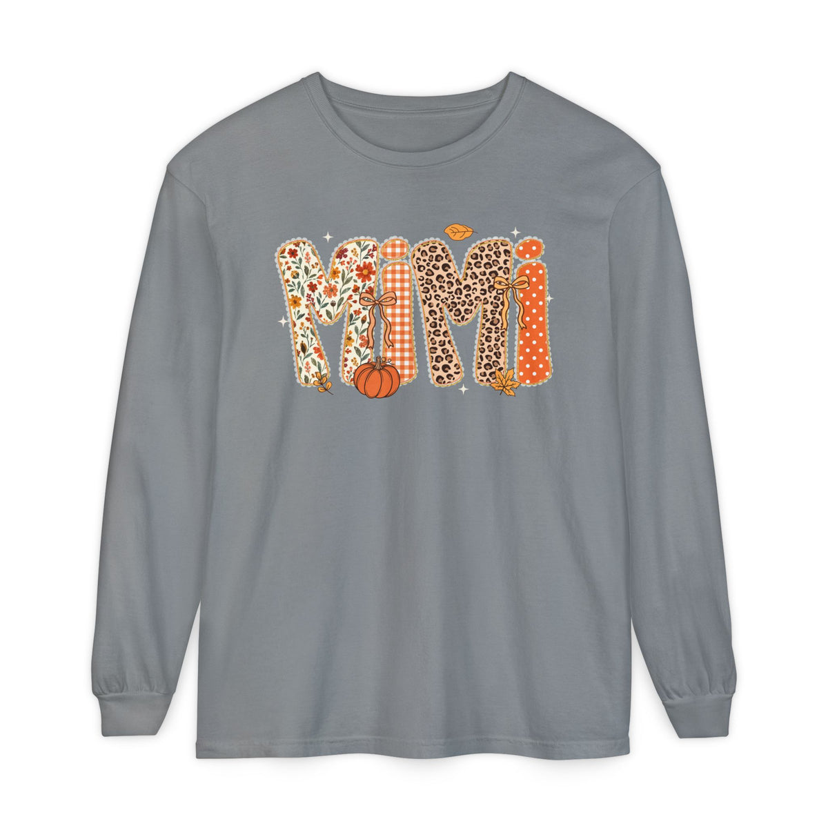 MIMI Autumn Pumpkin Graphic Long Sleeve Tee
