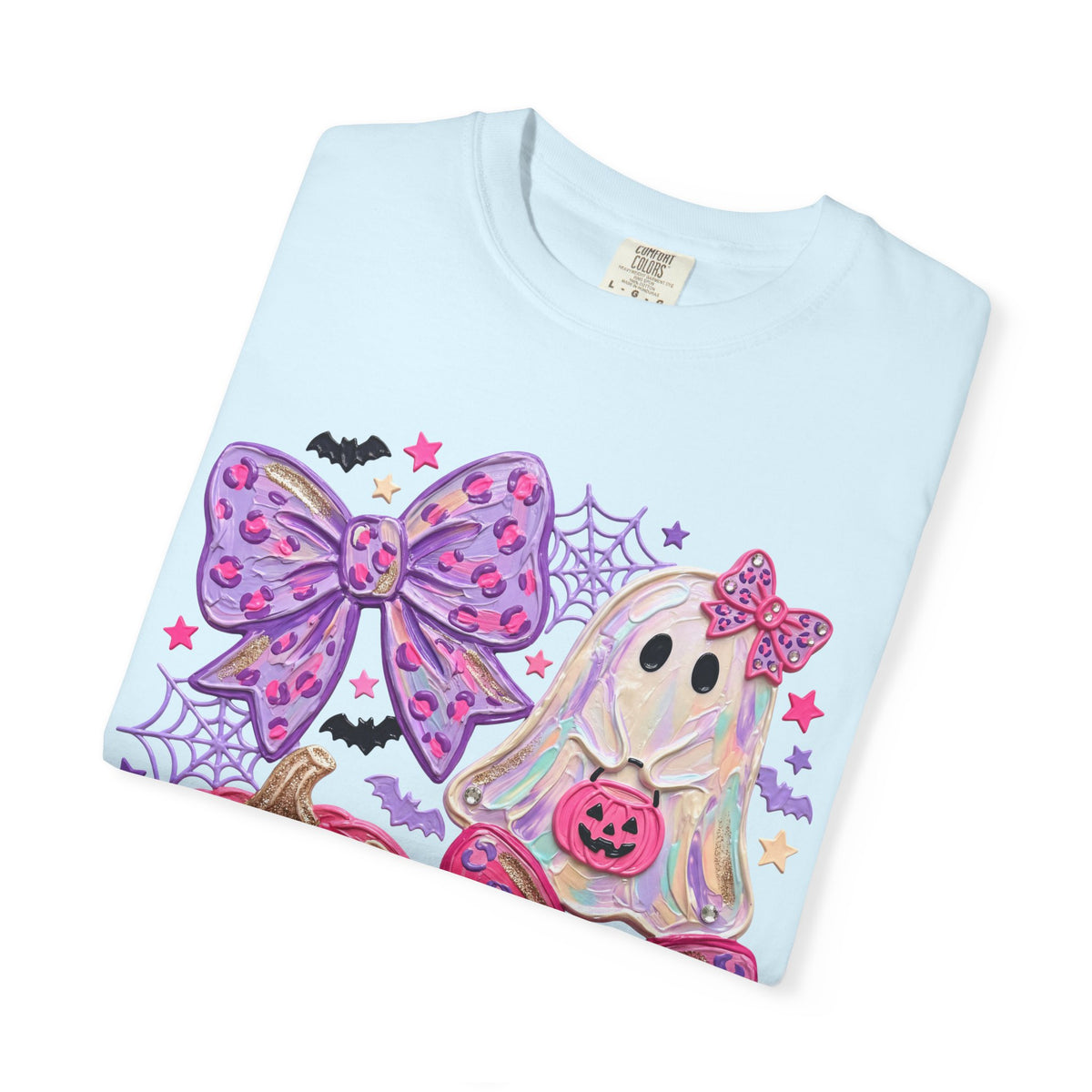 Girly Ghost & Pink Pumpkin Graphic Tee