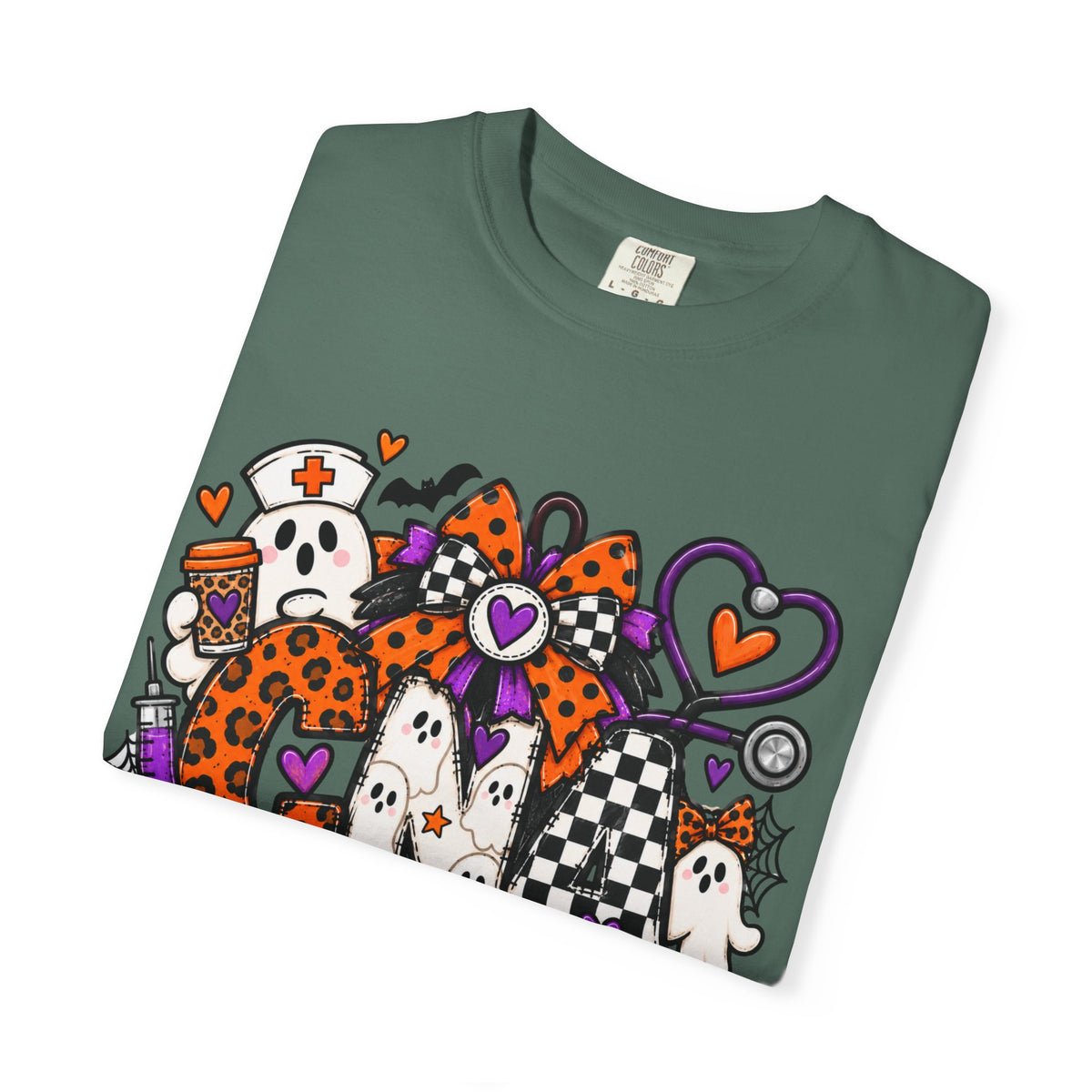 CNA Cute Spooky Pumpkin & Ghost Graphic Tee