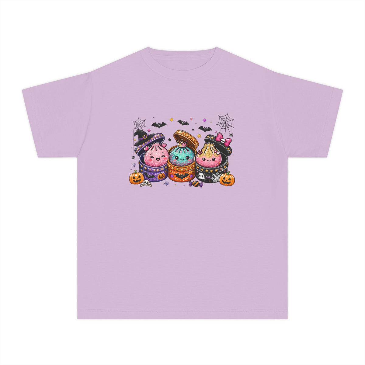 GLITTER LOOKING Cute Squishy Halloween Friends Kids Tee