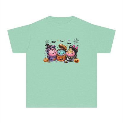 GLITTER LOOKING Cute Squishy Halloween Friends Kids Tee