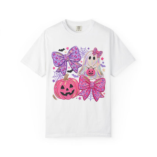 Girly Ghost & Pink Pumpkin Graphic Tee