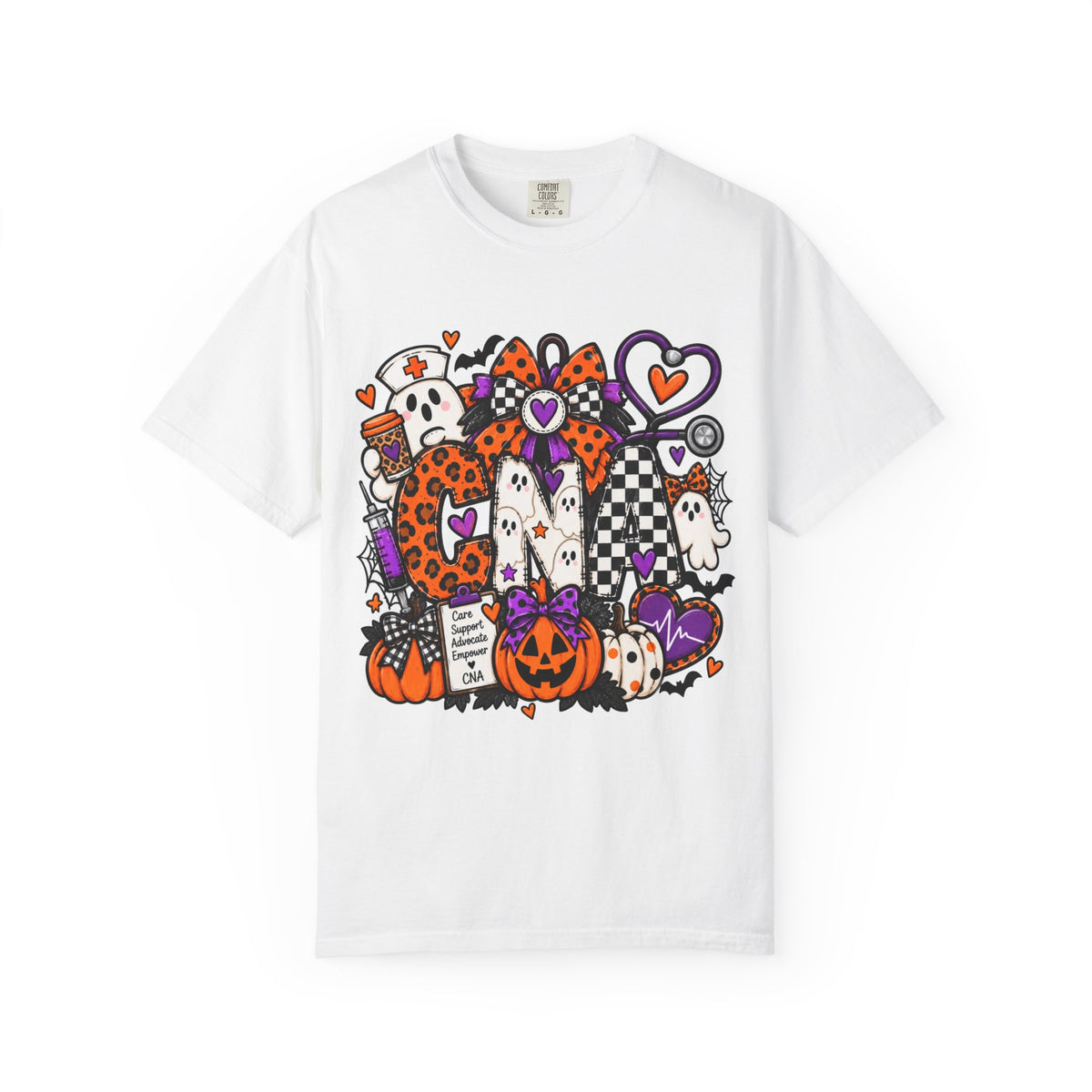 CNA Cute Spooky Pumpkin & Ghost Graphic Tee