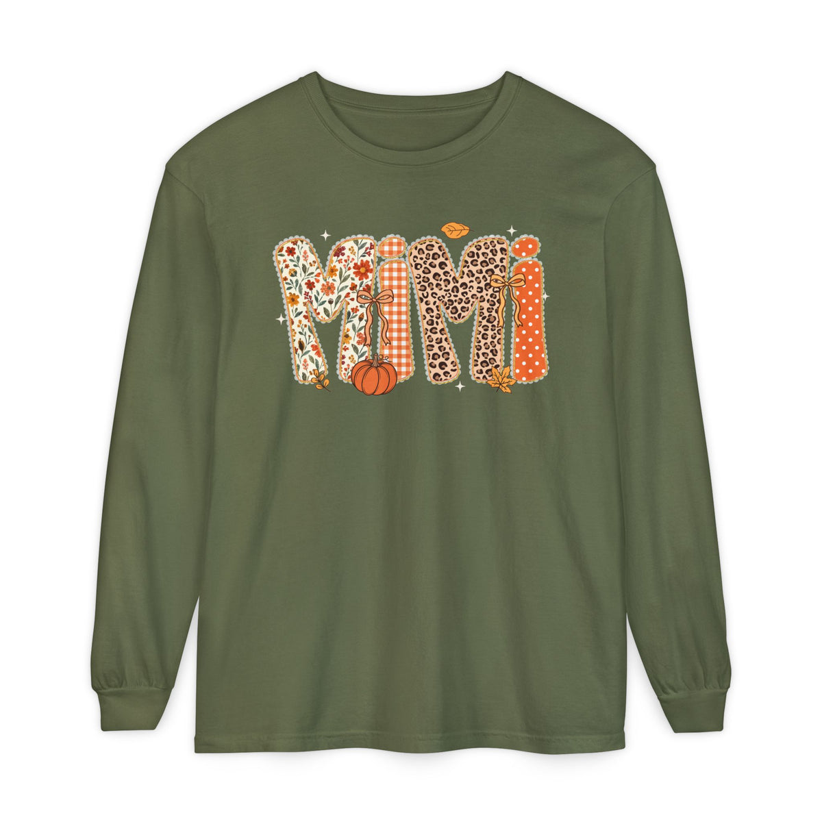 MIMI Autumn Pumpkin Graphic Long Sleeve Tee