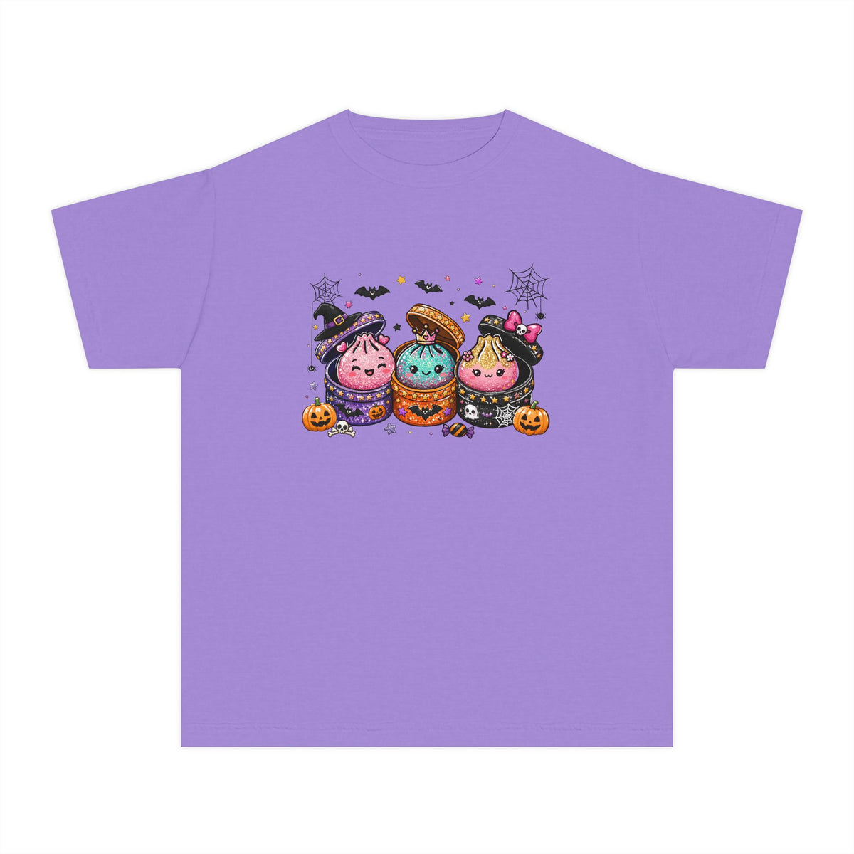 GLITTER LOOKING Cute Squishy Halloween Friends Kids Tee