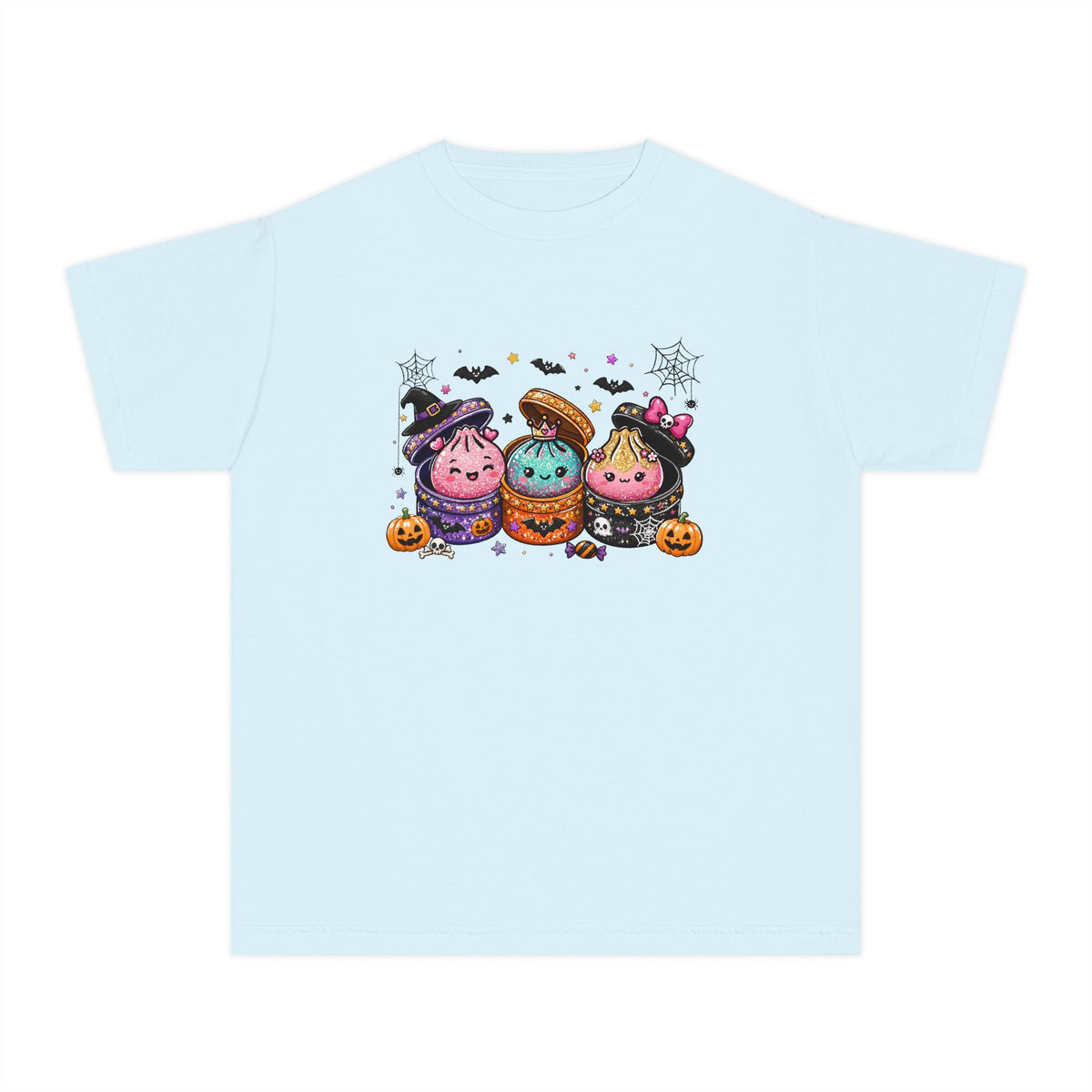 GLITTER LOOKING Cute Squishy Halloween Friends Kids Tee