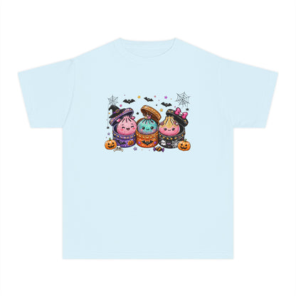 GLITTER LOOKING Cute Squishy Halloween Friends Kids Tee
