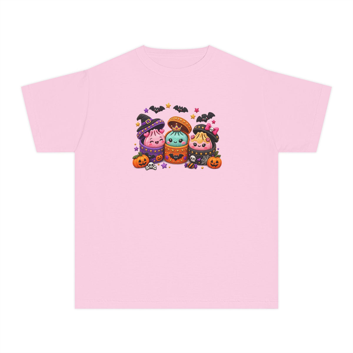 3D LOOKING Cute Squishy Halloween Friends Kids Tee