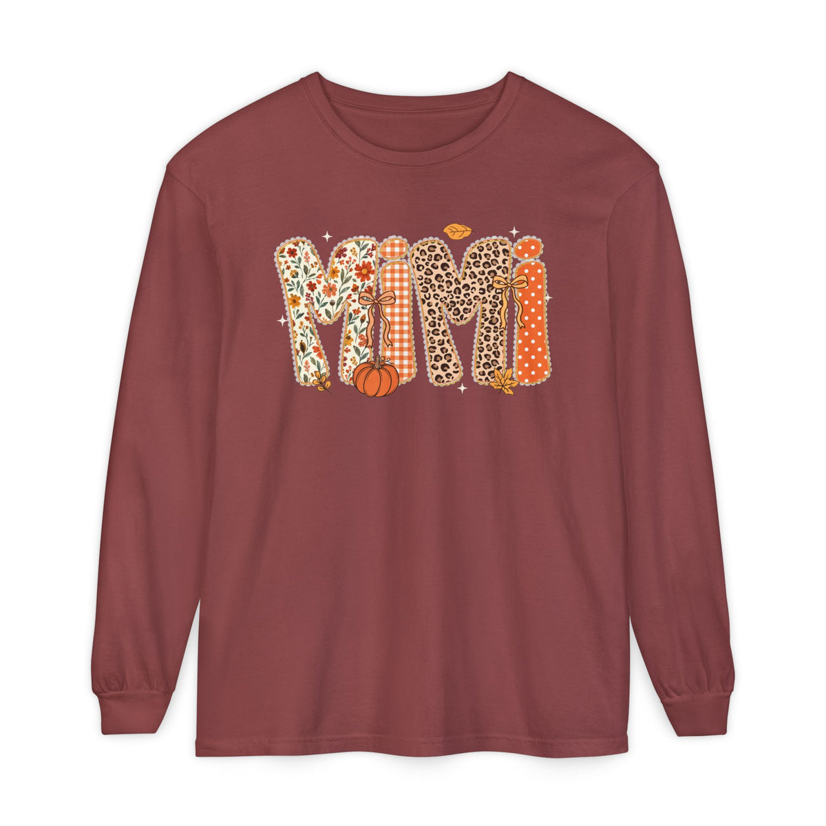 MIMI Autumn Pumpkin Graphic Long Sleeve Tee
