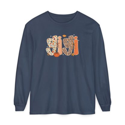 GIGI Autumn Pumpkin Graphic Long Sleeve Tee