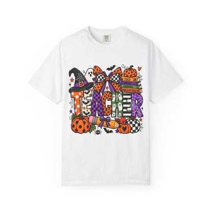 TEACHER Ghost & Pumpkin Graphic Tee