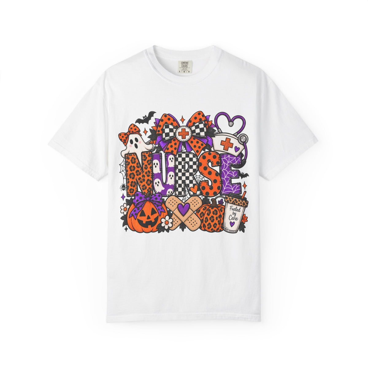 NURSE Ghost & Pumpkin Graphic Tee