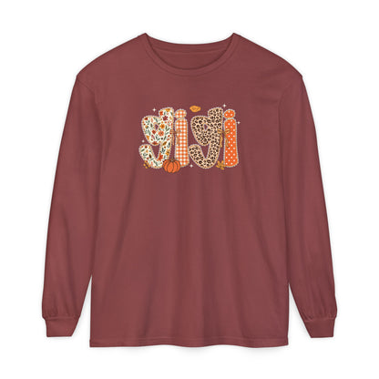 GIGI Autumn Pumpkin Graphic Long Sleeve Tee