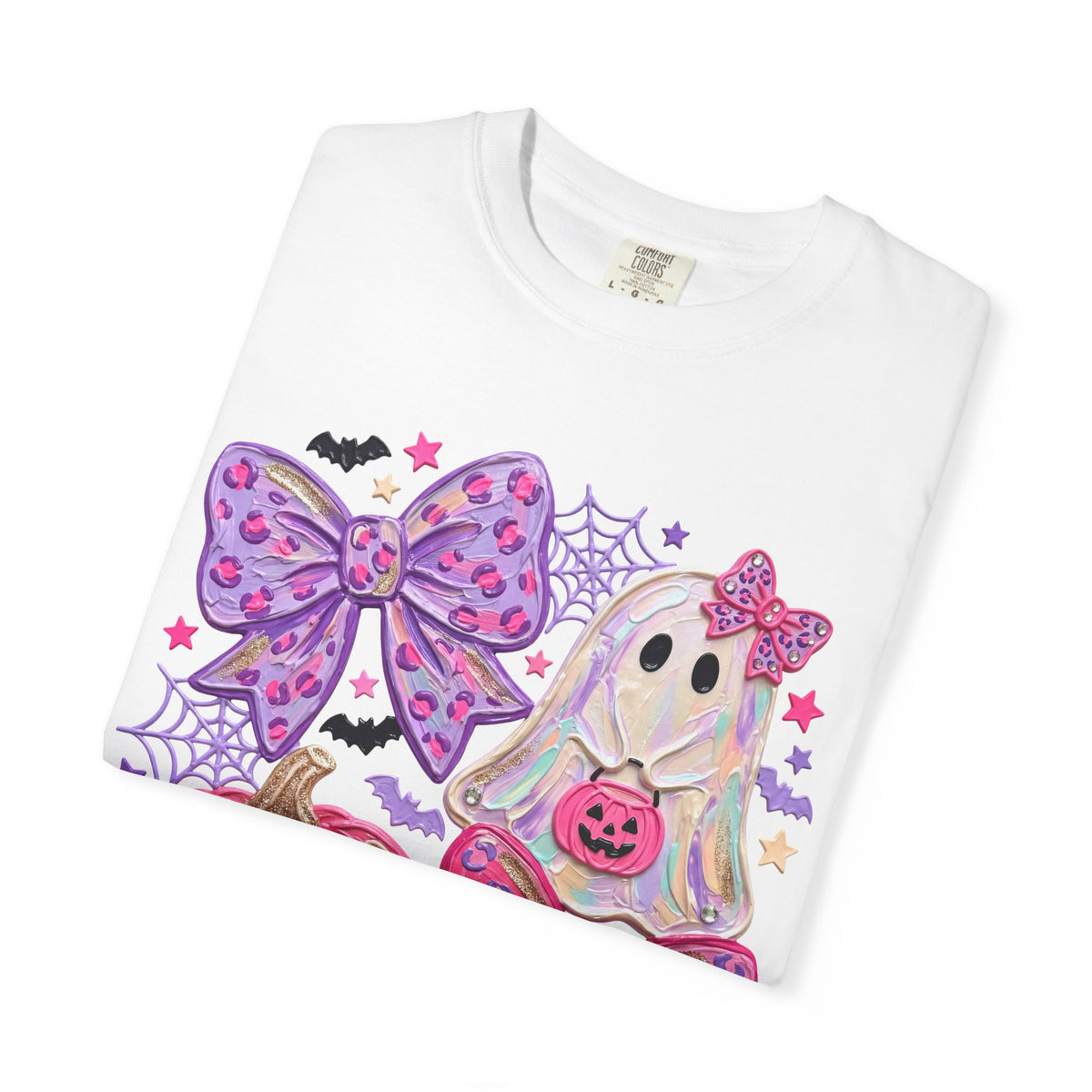 Girly Ghost & Pink Pumpkin Graphic Tee