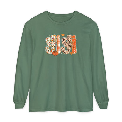 GIGI Autumn Pumpkin Graphic Long Sleeve Tee