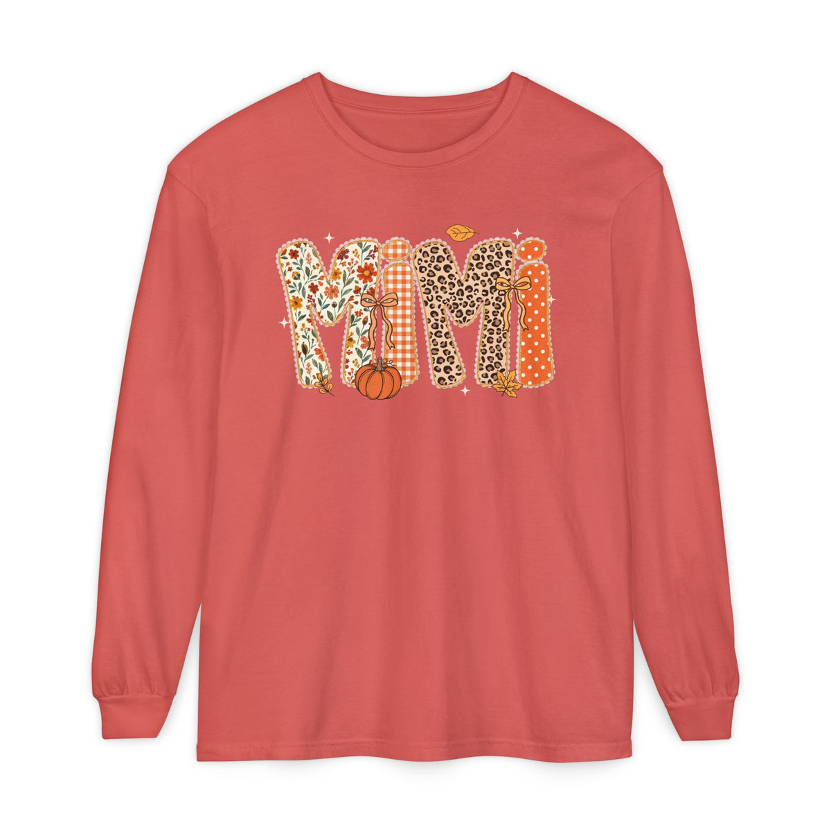 MIMI Autumn Pumpkin Graphic Long Sleeve Tee