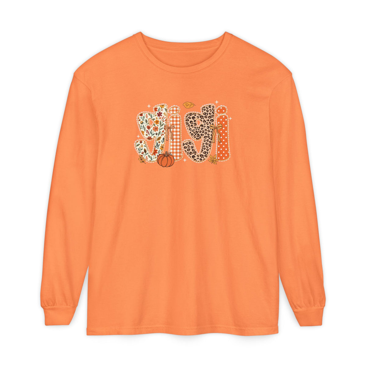 GIGI Autumn Pumpkin Graphic Long Sleeve Tee
