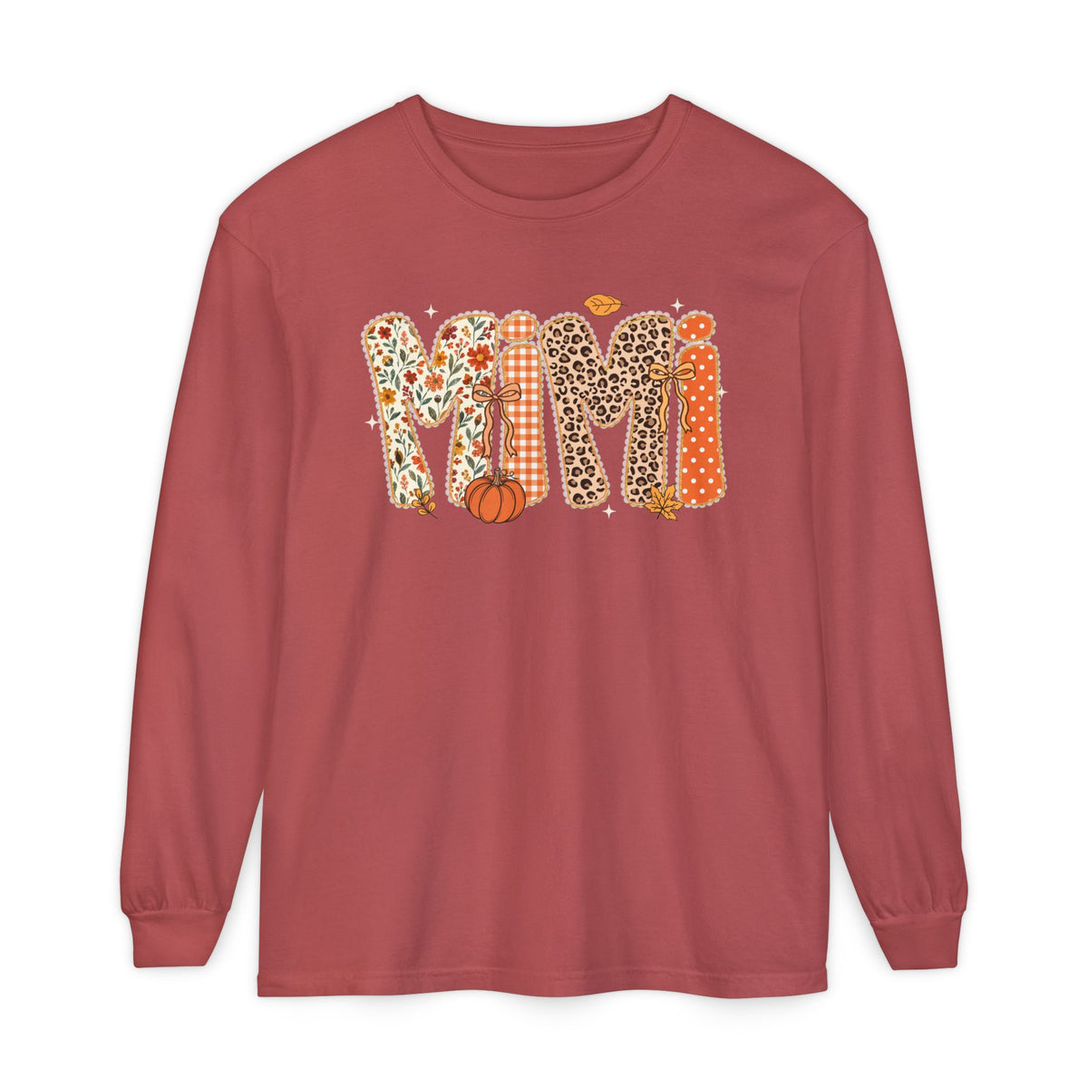 MIMI Autumn Pumpkin Graphic Long Sleeve Tee