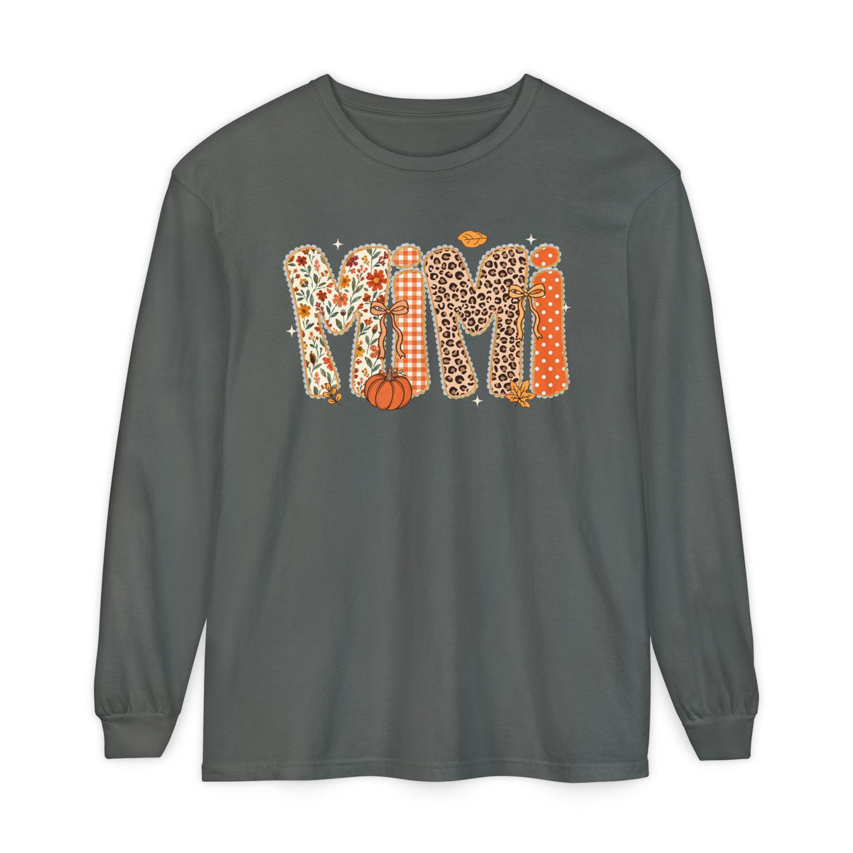 MIMI Autumn Pumpkin Graphic Long Sleeve Tee