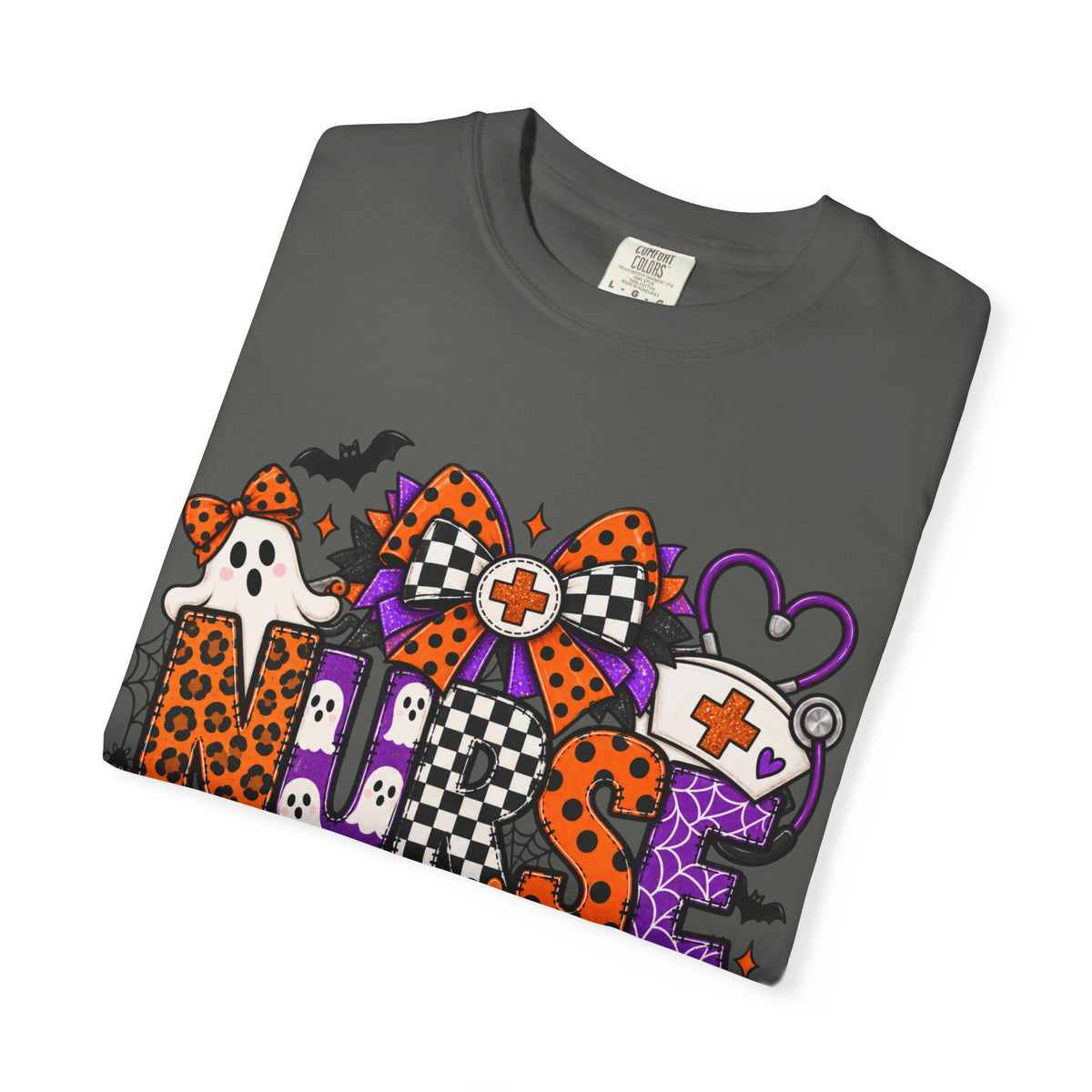NURSE Ghost & Pumpkin Graphic Tee