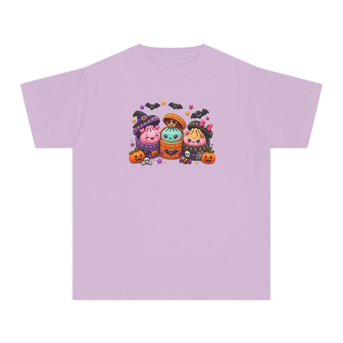 3D LOOKING Cute Squishy Halloween Friends Kids Tee