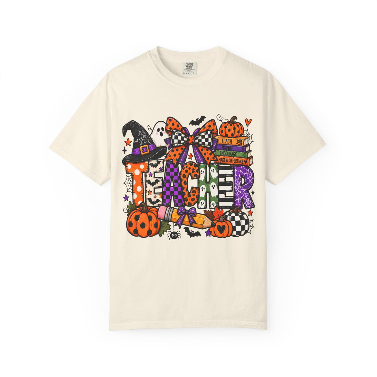 TEACHER Ghost & Pumpkin Graphic Tee
