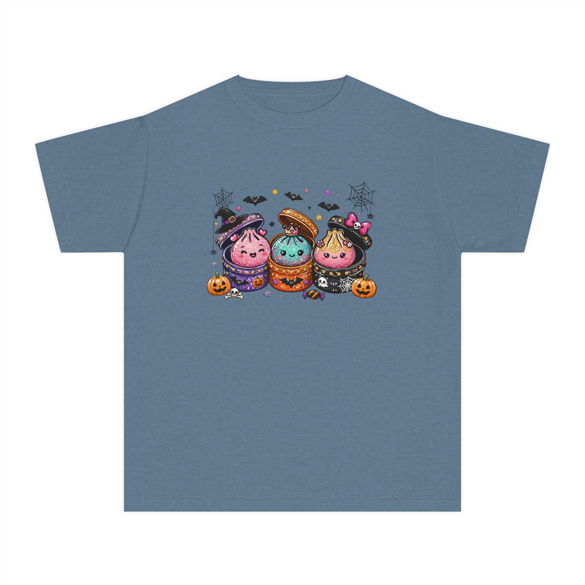 GLITTER LOOKING Cute Squishy Halloween Friends Kids Tee