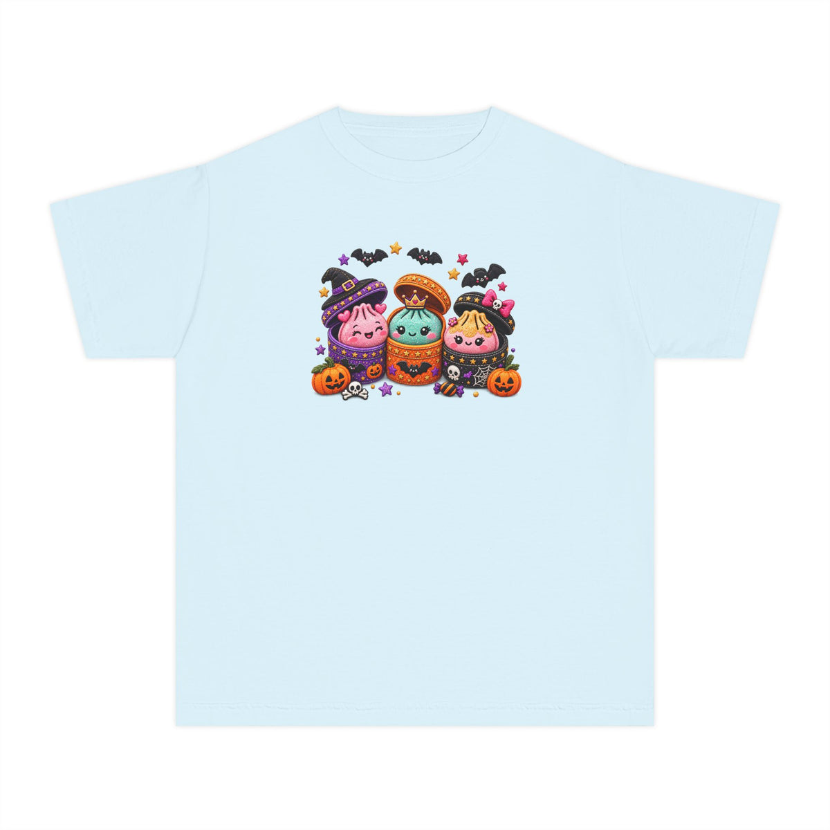 3D LOOKING Cute Squishy Halloween Friends Kids Tee