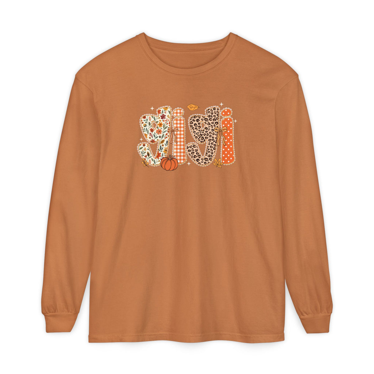 GIGI Autumn Pumpkin Graphic Long Sleeve Tee