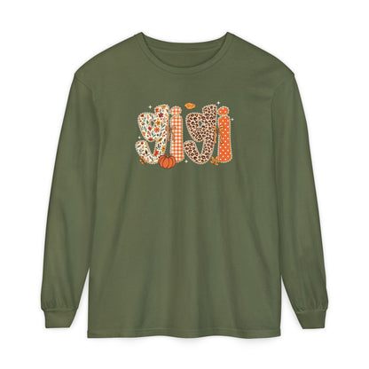 GIGI Autumn Pumpkin Graphic Long Sleeve Tee