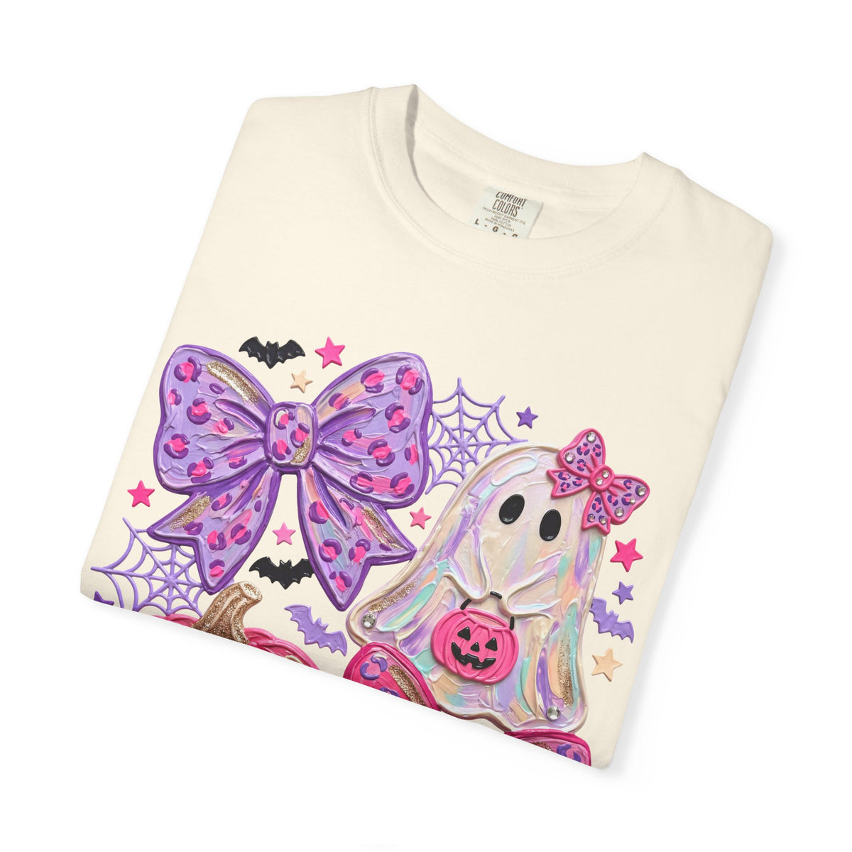 Girly Ghost & Pink Pumpkin Graphic Tee