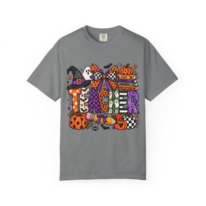 TEACHER Ghost & Pumpkin Graphic Tee