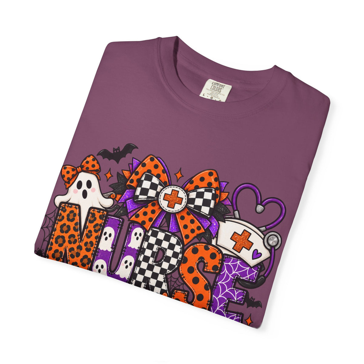 NURSE Ghost & Pumpkin Graphic Tee