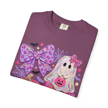 Girly Ghost & Pink Pumpkin Graphic Tee