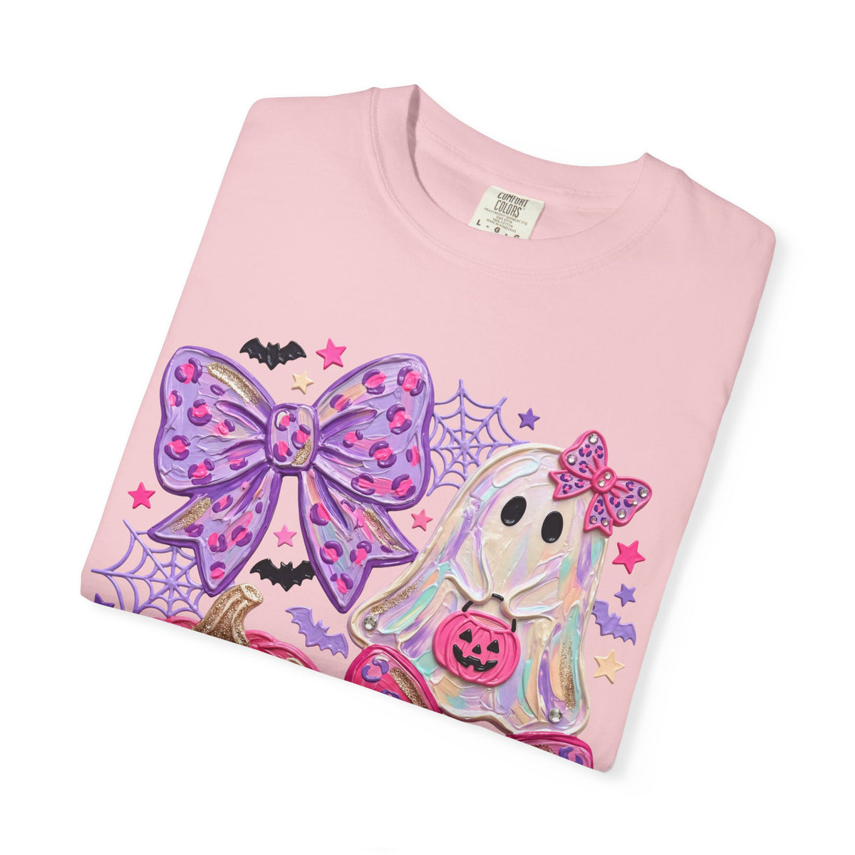 Girly Ghost & Pink Pumpkin Graphic Tee