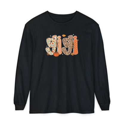 GIGI Autumn Pumpkin Graphic Long Sleeve Tee