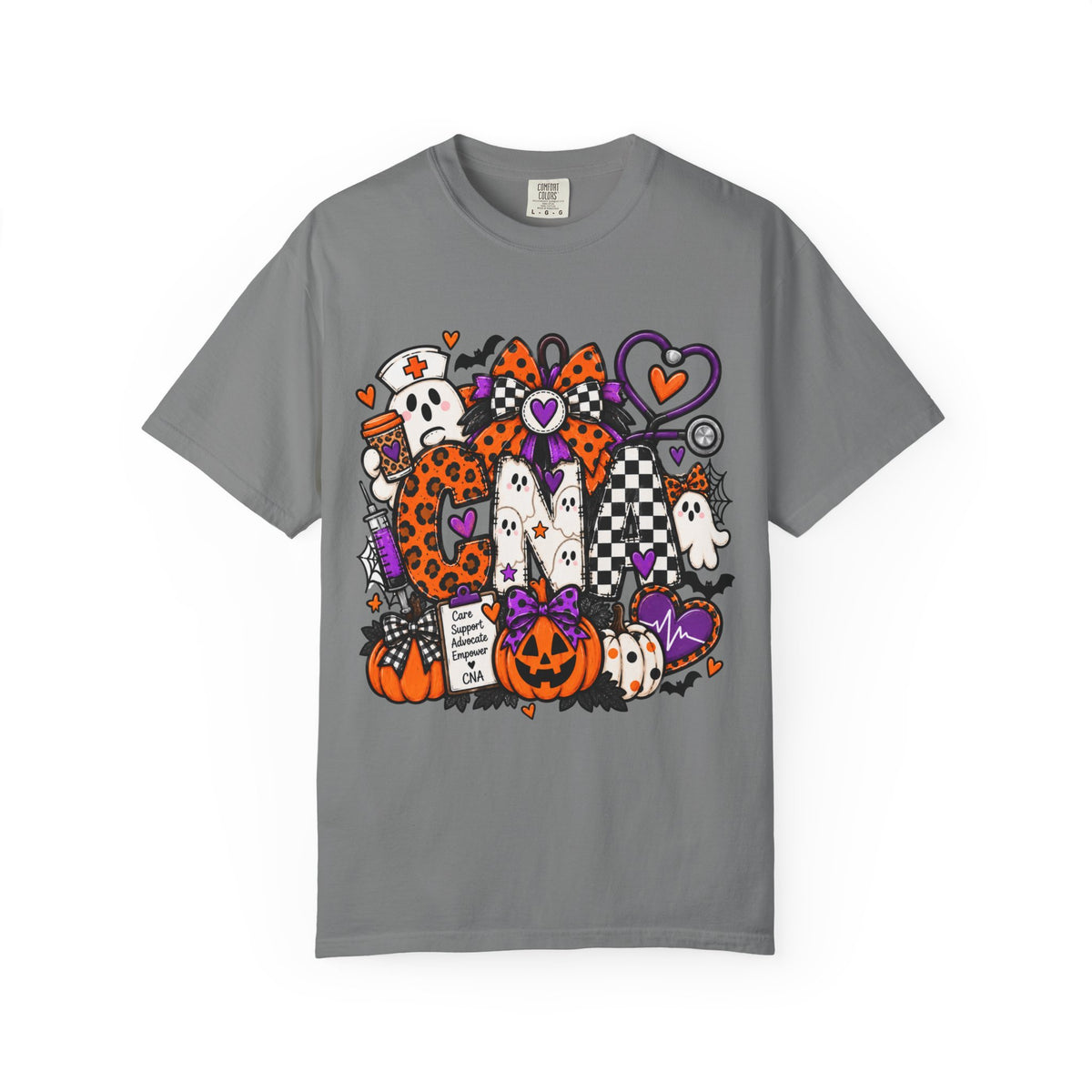CNA Cute Spooky Pumpkin & Ghost Graphic Tee