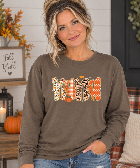 NANA Autumn Pumpkin Graphic Long Sleeve Tee