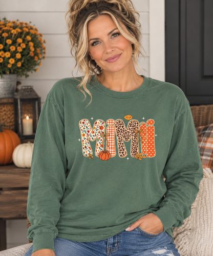 MIMI Autumn Pumpkin Graphic Long Sleeve Tee