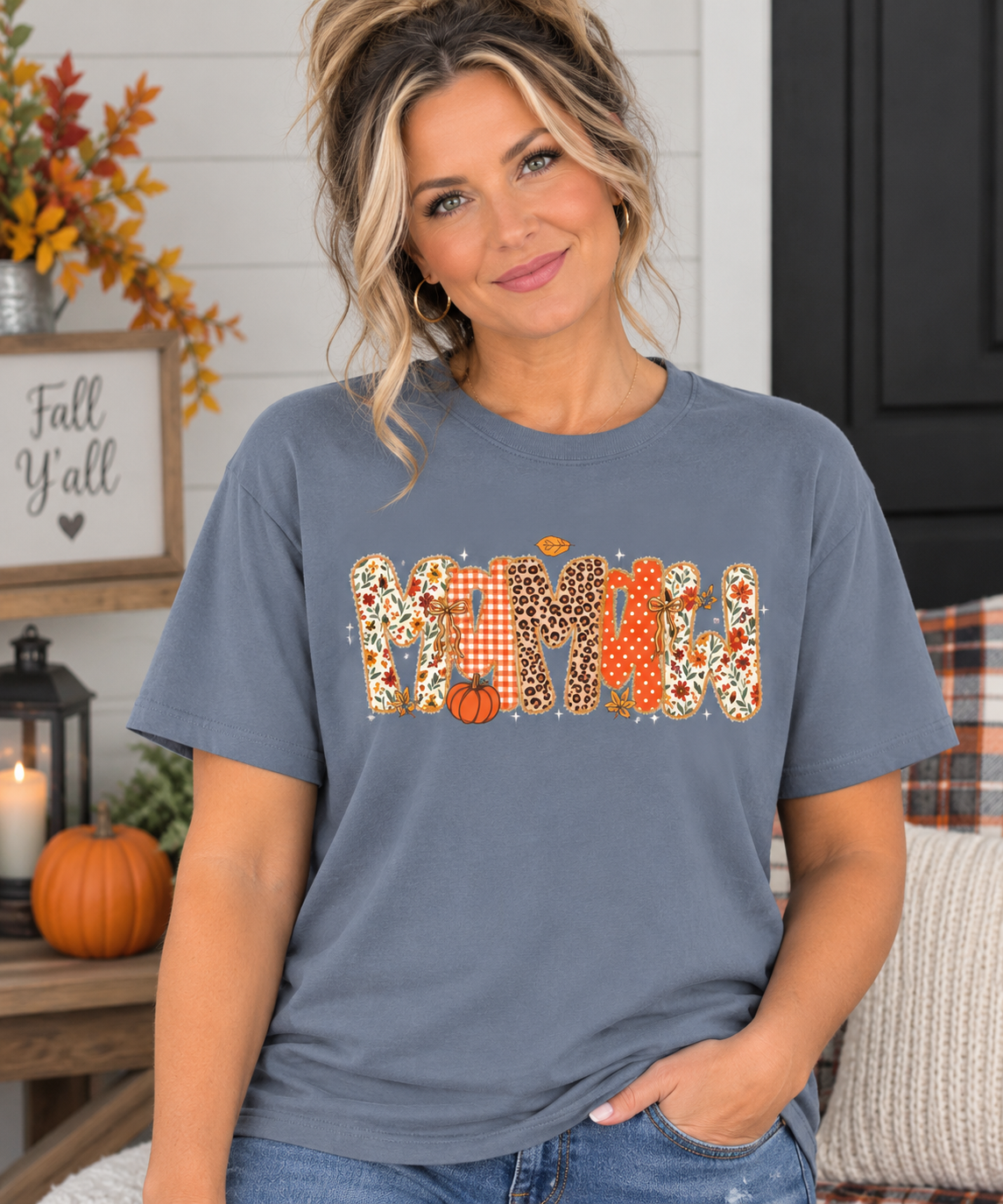 MAMAW Autumn Pumpkin Graphic Tee